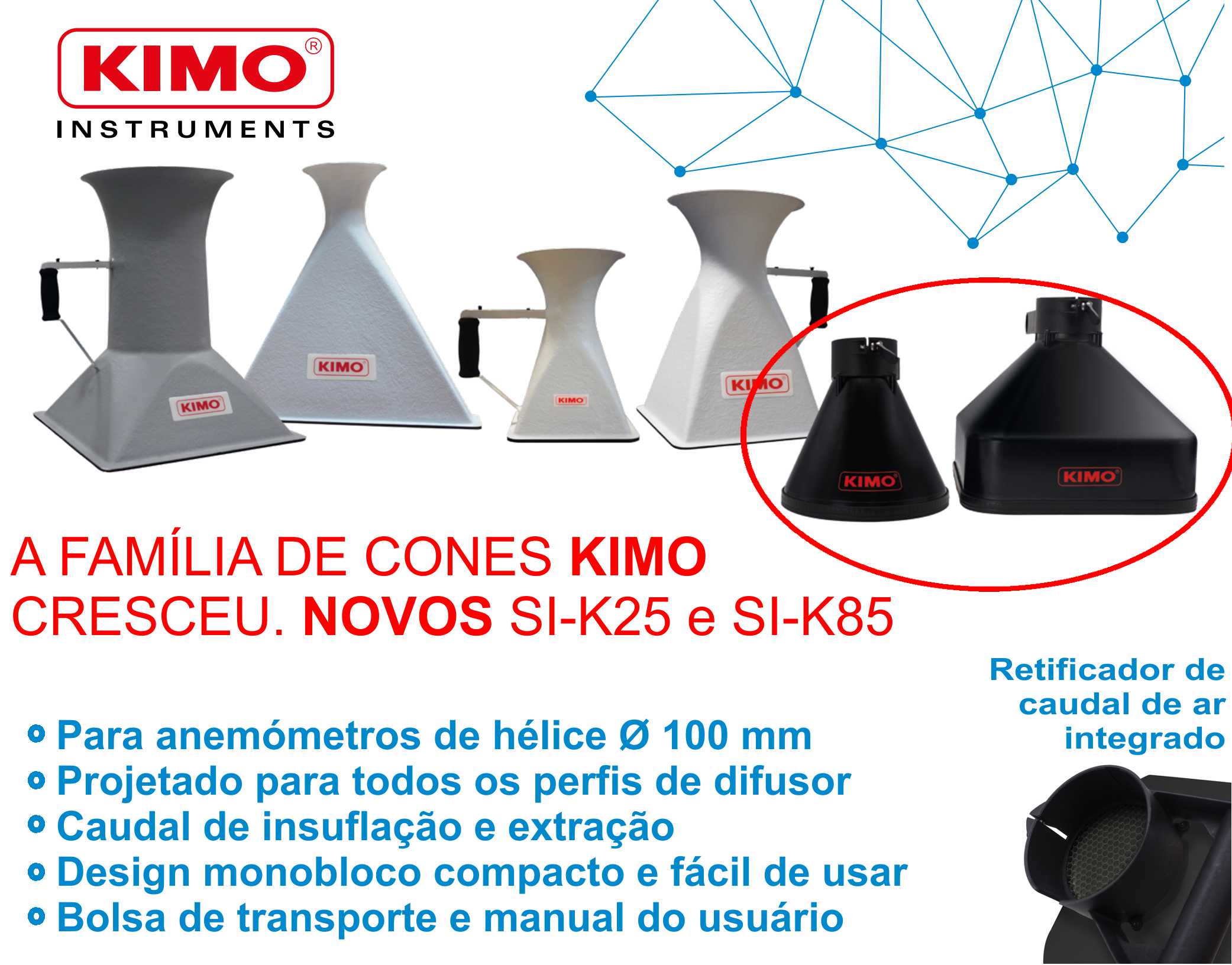 Nova gama de cones KIMO